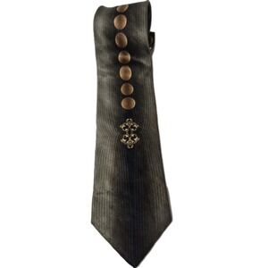 Enrico Capucci Art Deco Elegant Print Silk Rome NY Men's Tie Handmade